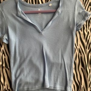 Pacsun Soft Blue Short Sleeve